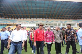 Jadi Nominasi, Ketum PSSI dan Gubri Tinjau Stadion Utama Riau